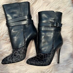 Like new Jimmy Choo Elegant  Leopard Print Ankle Boots